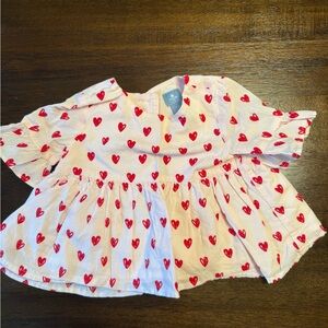 GAP Baby Dress with Red Heart Design